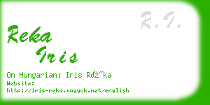 reka iris business card